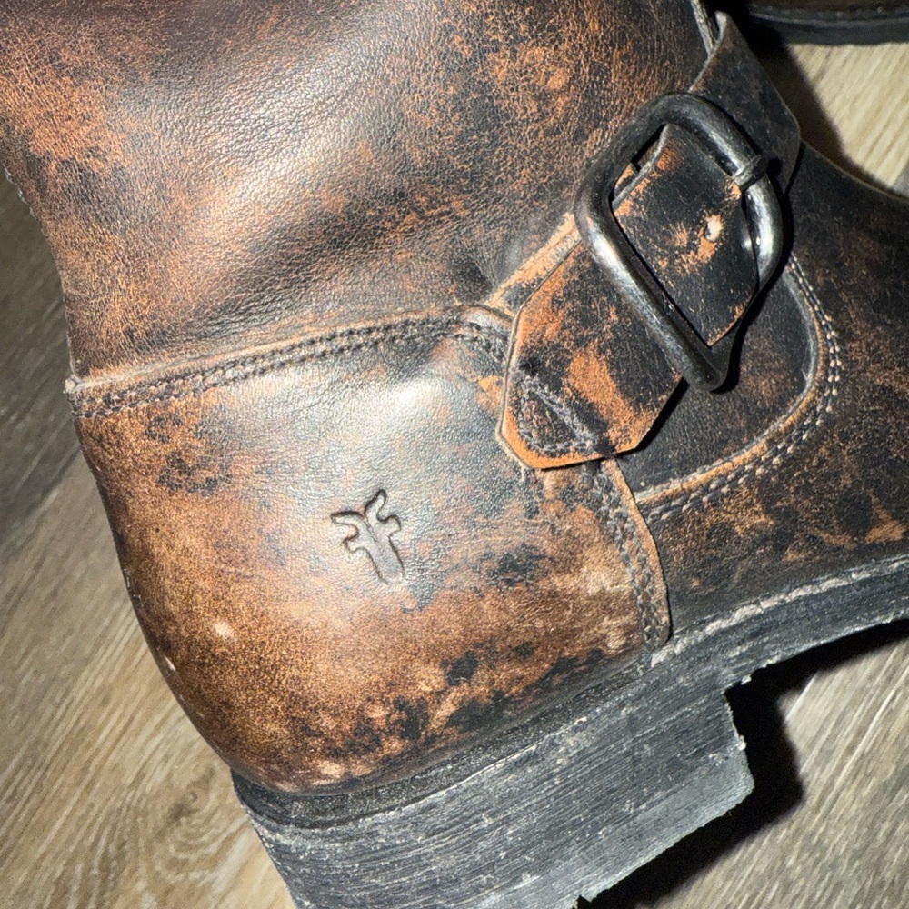 New Frye Women's Brown Leather Ankle Boots